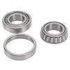 4 Pcs Trailer Wheel Hub Bearings Kit Steel Alloy L44643 Inner Outer Bearings with Outer Ring Grease Seal for 1in 2000‑2200 Lbs Trailer Axle