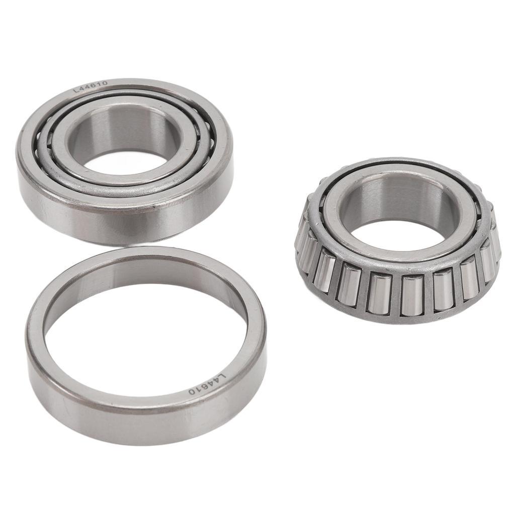 4 Pcs Trailer Wheel Hub Bearings Kit Steel Alloy L44643 Inner Outer Bearings with Outer Ring Grease Seal for 1in 2000‑2200 Lbs Trailer Axle