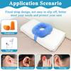 Mistuki Piercing Pillow Ear Pillow for Side Sleepers with Hole CNH Donut Protector Pillow Ear Tenderness Pain Relief Medical Ear Guard Care Cushion