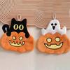 Coral Velvet Hand Towel Halloween Pumpkin Hanging Type Kitchen Towels Bathroom Absorbent Quick Drying Hand Towels Wholesale