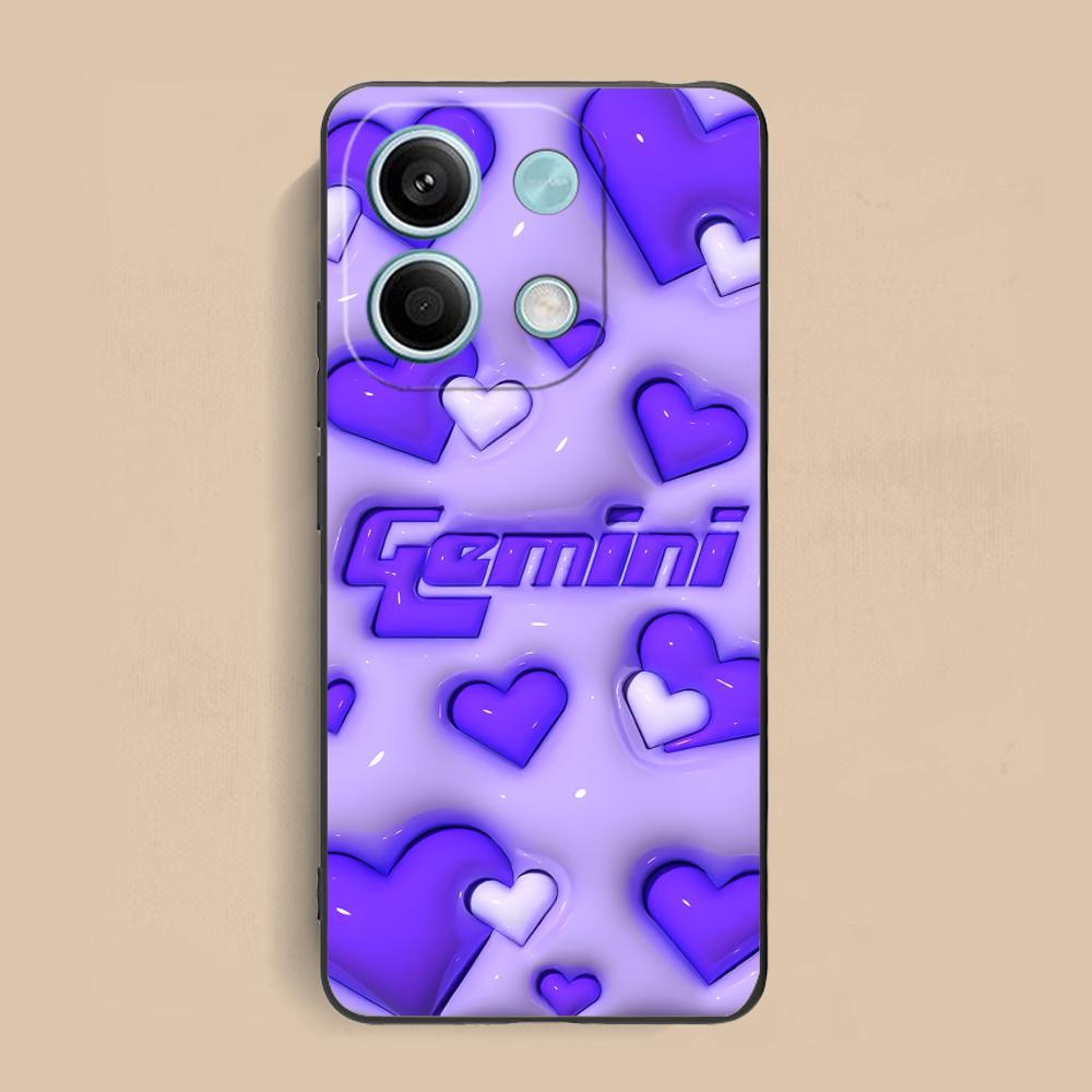 

Zodiac Sign Gemini Mobile Phone Case for Xiaomi Redmi Note 14 13 12 11 S Pro Plus 4G 5G Colorful Printing Cover Luxury Cover Redmi Note 14 4G (Global)
