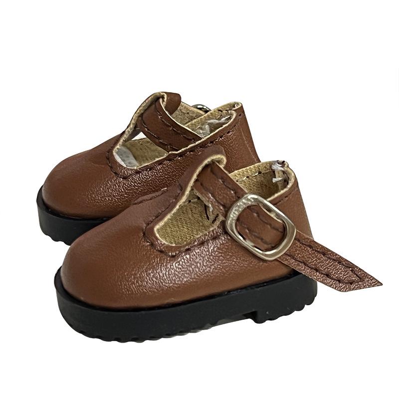 6-Point BJD 30cm Doll Leather Shoes, Flat Patent Leather, Casual Fit 4.7cm×2.5cm