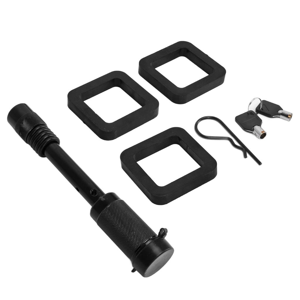 5 8in Trailer Hitch Locking Pin with Waterroof Dustproof Rubber Cover Painted Surfaces for RV Truck Campers