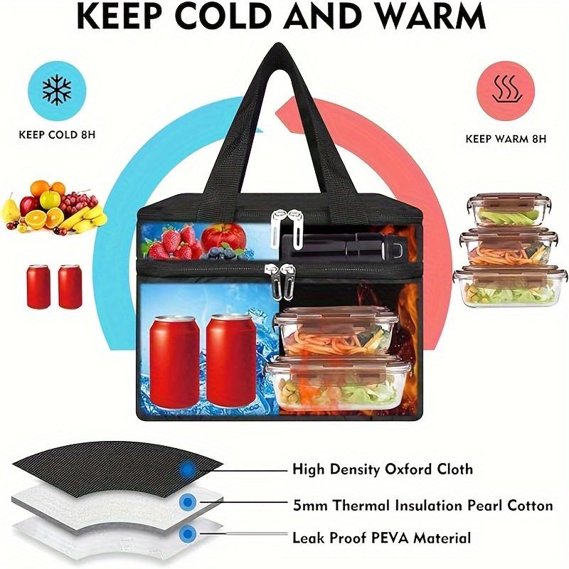 Oxford-Stoff Isolierte Tasche Mehrzweck-Isolierte Tasche Mehrzweck-Brotdosen-Tasche Praktische Snacktasche Lebensmitteltasche Tragbare Isolierte Tasche Lebensmittel
