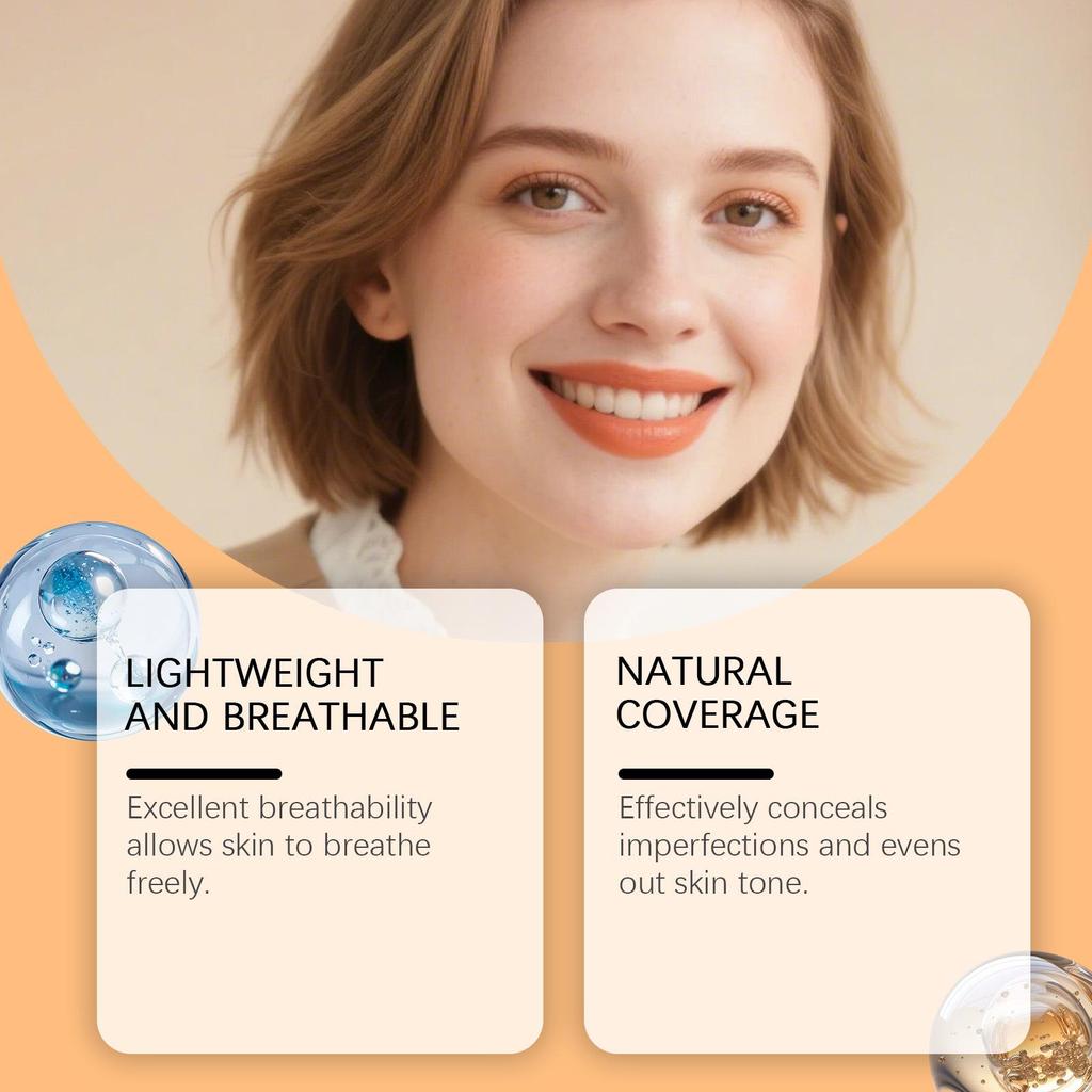 Natural Tone-Up Moisturizing Cushion Foundation: Transparent, Adherent, Velvet Touch Makeup Base