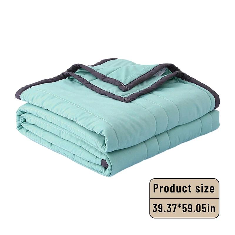 Cooling Air Condition Washable Cotton Summer Cool Quilt  Blankets Solid Color Air Conditioning Quilt Washable Single Person