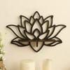 Butterfly Floating Wall Shelf Crystal Shelf Lotus Display Room Ornaments Modern Home Decoration Rack Home Wood Decor Aesthetic