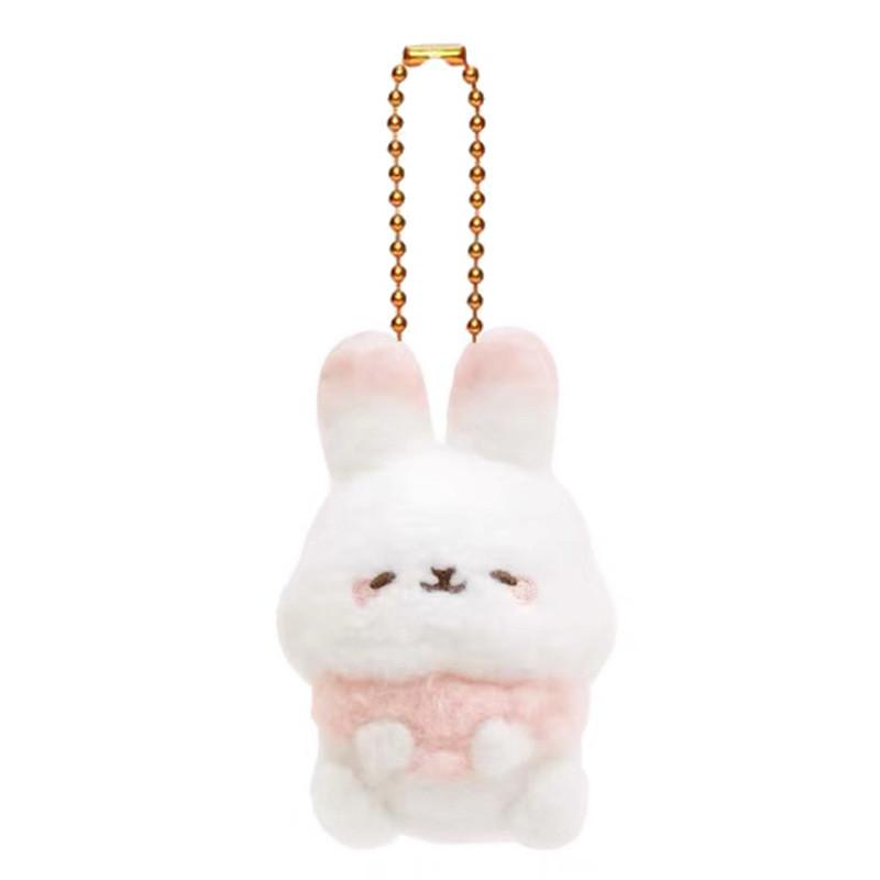 Rabbit Cotton Rilakkuma Fox Bear Cute Animal Plush Doll Pendant Keychain