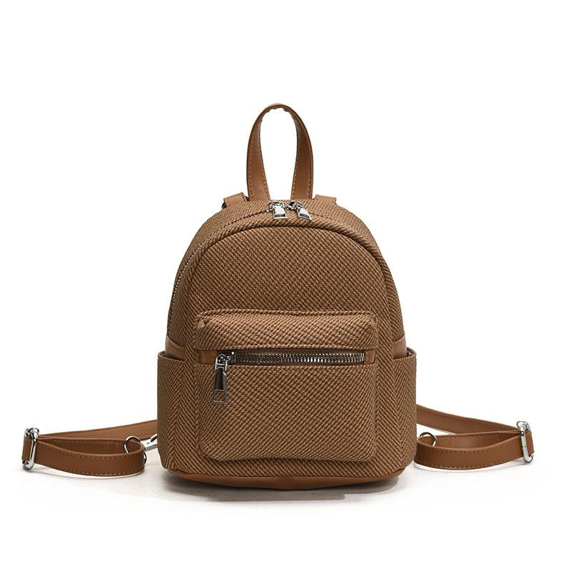 Lässiger Retro-High-End-Damenrucksack neuer Mini-Vielseitigkeitsrucksack modischer kleiner Schulrucksack