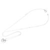 Wrapped Yondo Sea Necklace Pendant Open Heart Birthstone October Birthstone 4C Tourmaline 111614121816 [Set Item] 4℃ Women's