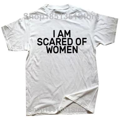 J'ai Peur des Femmes T-shirt Drôle Introverti Geek Introvertis Cadeau T-shirt pour Hommes Femmes Doux Unisexe Hauts