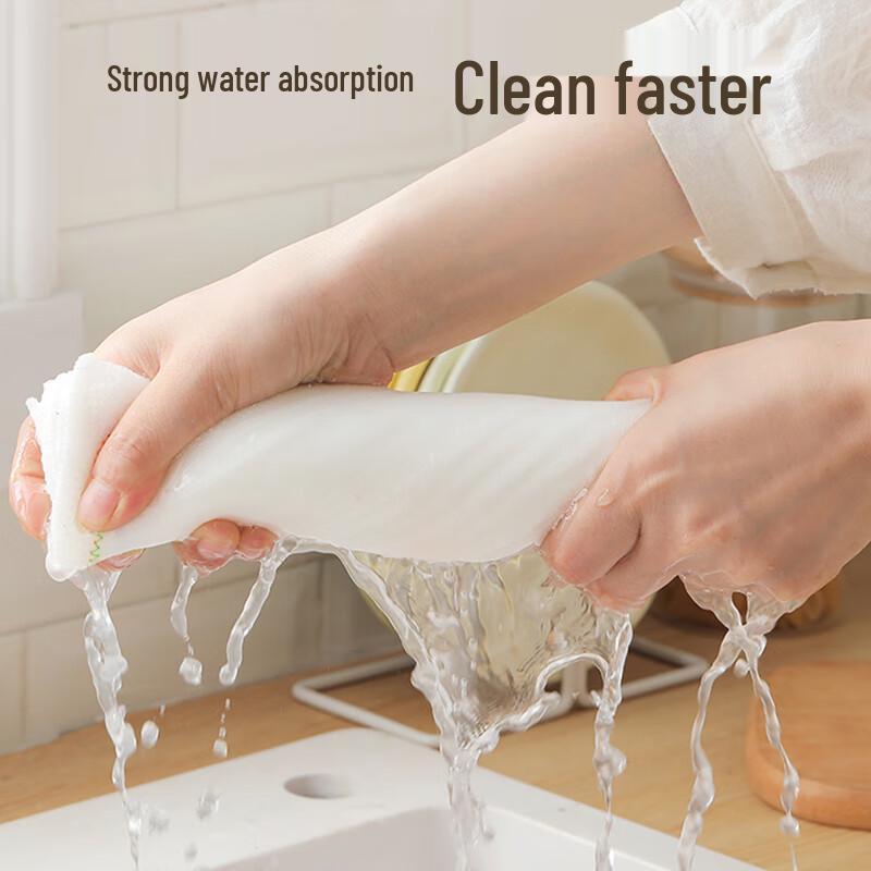 Rainbow Oil-Repellent Non-Stick Dishcloth - Easy Clean, Absorbent, Lint-Free Pure Cotton Towel