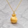 Fashion Gold Plated Money Bag Pendant Necklace Cubic Zirconia Fortune Lucky Charm Pendant Jewelry Gift for Women Girls