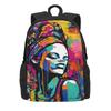 Schwarz-Weiß Graffiti Rucksack Abstraktes Symbol Neuheit Rucksäcke Damen Herren Universität Langlebig Schulrucksäcke Design Rucksack