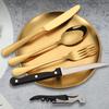 Camping stainless steel cutlery set, portable tableware for outdoor trips