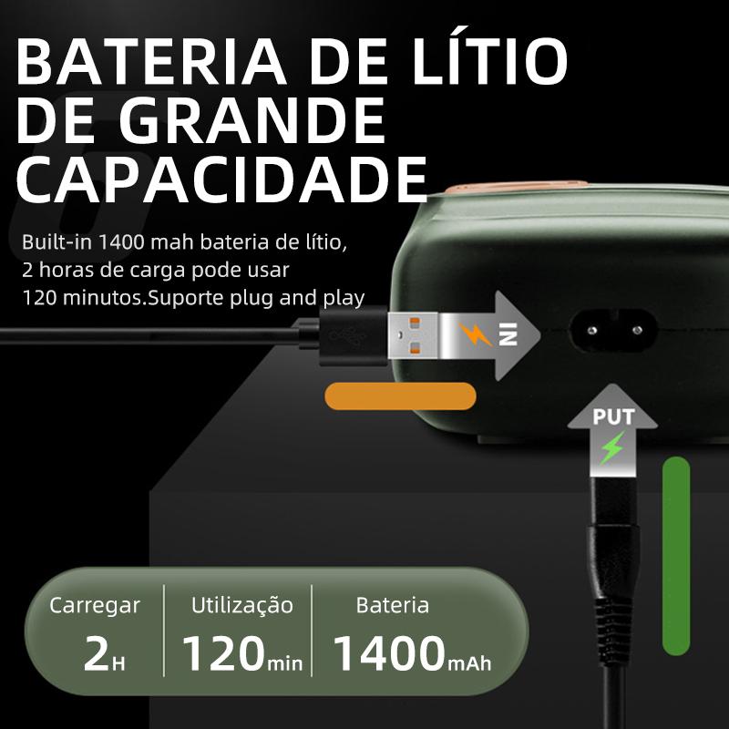 2 In 1 Rechargeable Electric Shaver LCD Display Portable Cordless Men Reciprocating Razor Beard Trimmer