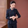 Luxury Women's Autumn/Winter Suit Set for Jewelry Store, Hotel Receptionist, and Salon Workwear