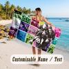 Custom Name Large Beach Towel,One Direction Quick Absorbent Towel For Outdoor Travel Poolside