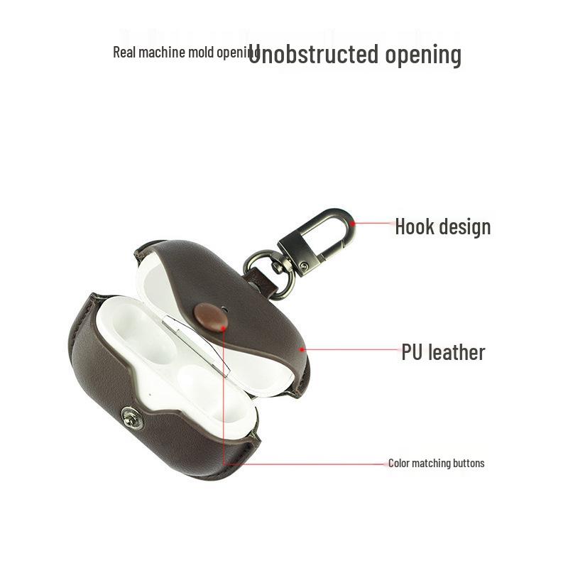 2024 Apple AirPods 4 PU Leather Protective Case for AirPods 3