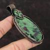 Ruby Zoisite Pendant Copper Wire Wrapped Pendant Handmade Pendant Ruby Zoisite Copper Jewelry Pendant For Women Top Quality Gemstone Jewelry