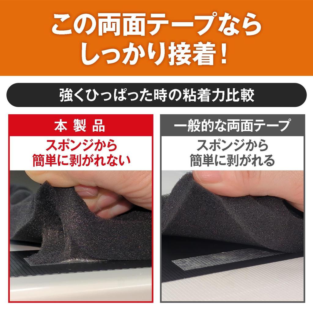 Como Life Sponge Adhesive Double-Sided Tape, 0.6 inches (15 mm) x 66.6 ft (20