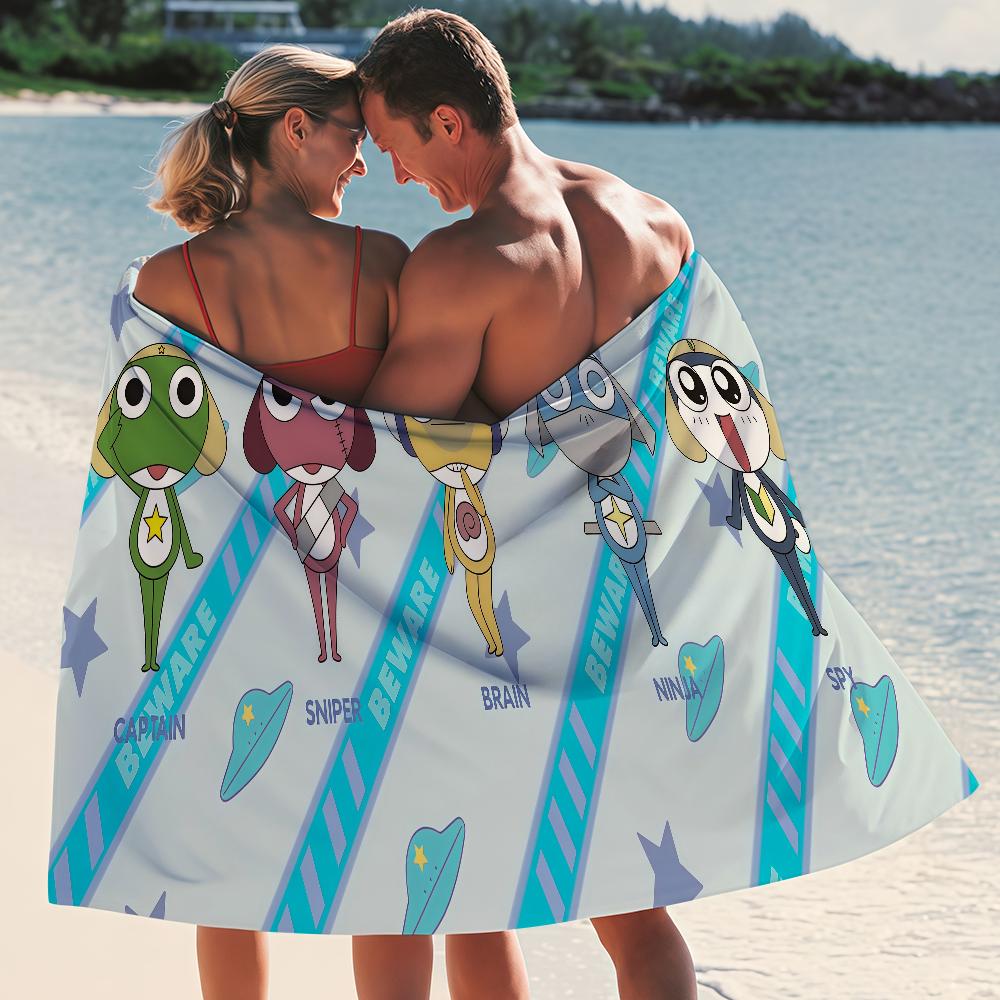 Creative Man White Cartoon S-Sprunki Towel Quick Drying Beach Towels Are Suitable For Swimming Pools Camping Yoga And The Gym