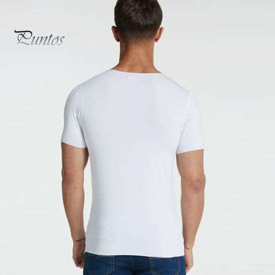 Tricouri Bărbătești Mătase de Gheață Casual Mânecă Scurtă Tricou Sport Vară Respirabil Umezeală Gât în V Maiou Top