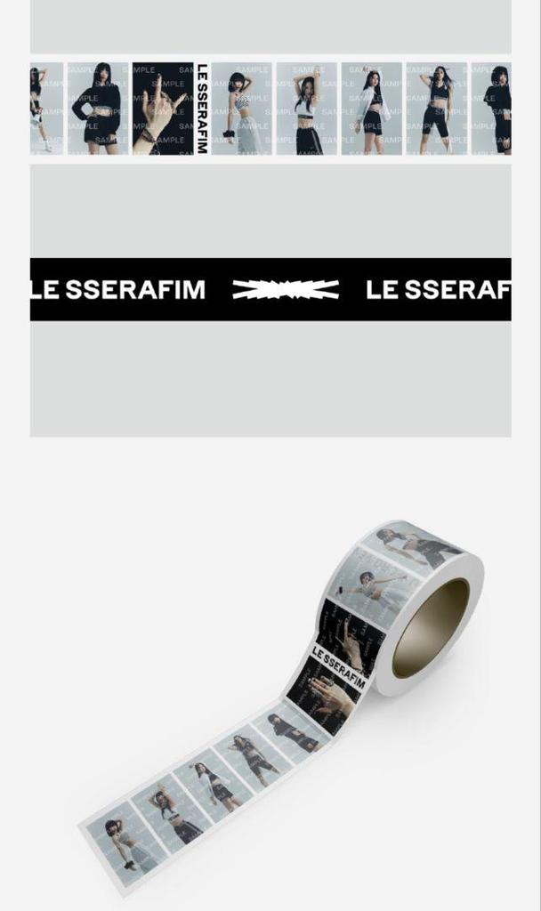 [USED] LE SSERAFIM Lucera Pouch, Masking Tape, Symbol Badge, Instax