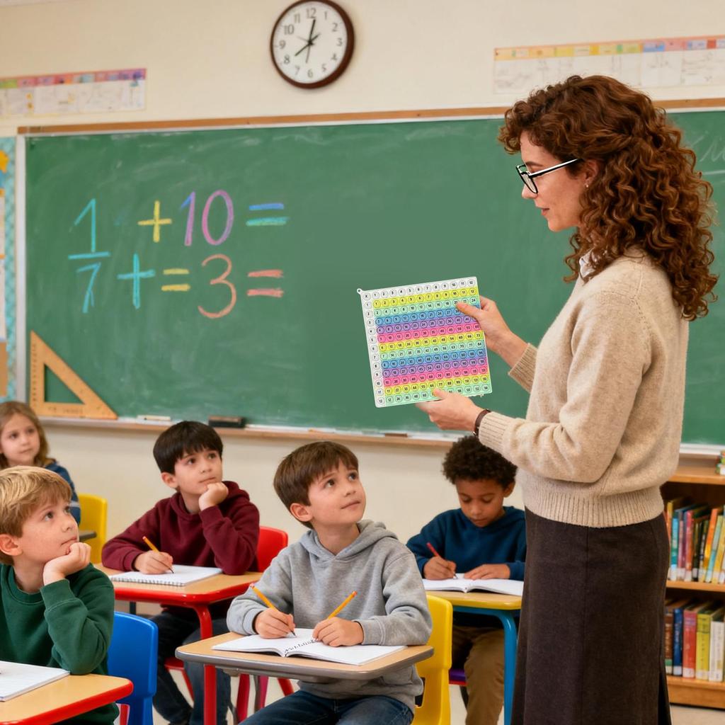 Multiplication Board Fidget Chart Educational Toys Kids Math Formula Learning Toys for Students Toddler Kids Boys Girls School