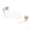 Transparent Bottle with Cork And Salt Bottles