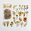 40 Pcs/Set Plant Nature Flower Decorative PVC Sticker Scrapbooking Diy Label Diary Stationery Album Journal Daisy Mushroom Stick