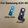 For Samsung Galaxy A24 4G Rear Back Camera Glass Lens With Frame Bezel Replacement A245