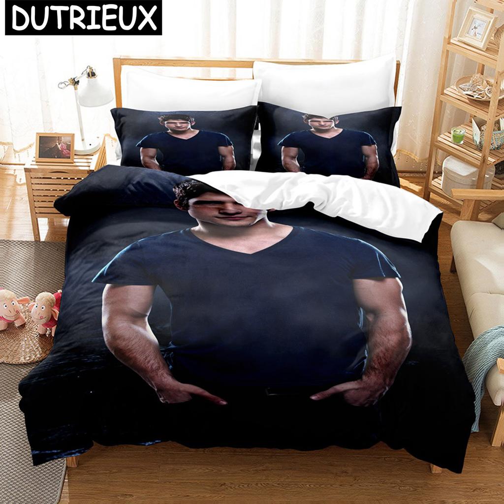 Teen Wolf Bettwäscheset Amerikanische TV-Serie Bettbezug Mode Geschenk für Teenager Männer 3-teilig Twin Single Queen King Size Bettbezugset