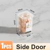 1/2Pcs Refrigerator Storage Box Fridge Side Door Food Fresh Boxes Bins with Handle for Fruit Vegetable Home Kitchen Organizer