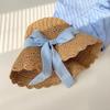 Women's Large Brim Foldable Breathable Straw Sun Hat for Summer Travel & Vacation