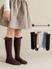 Girls' Knee-High Bow Socks - Spring/Autumn Korean Style Cotton Princess Design