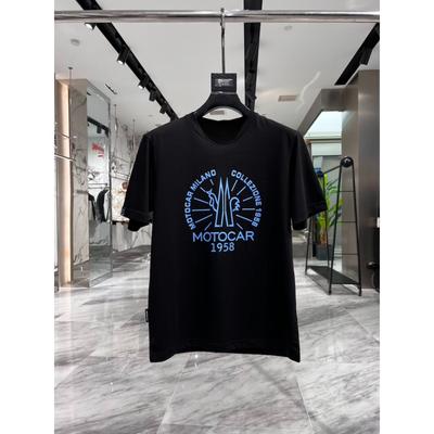 Herren Motorrad T-Shirt Mode Sommer Baumwolle Rundhals Top Koreanische Trendmarke Marithe Kurzärmlig Jennies gleiches T-Shirt