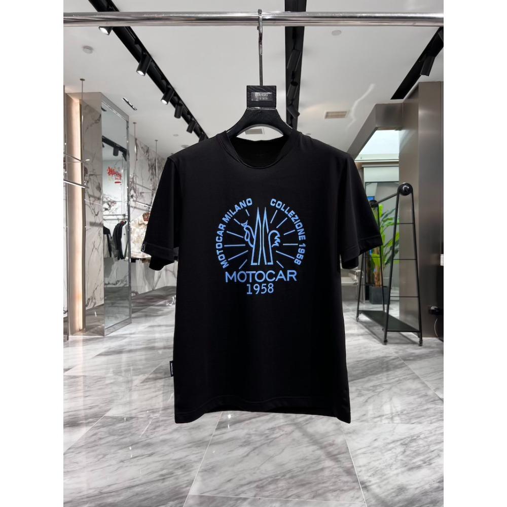 Men Motorcycle Tee Fashion Summer Cotton Round Neck Top Korean Trendy Brand Marithe Short-sleeved Jennie's Same T-shirt