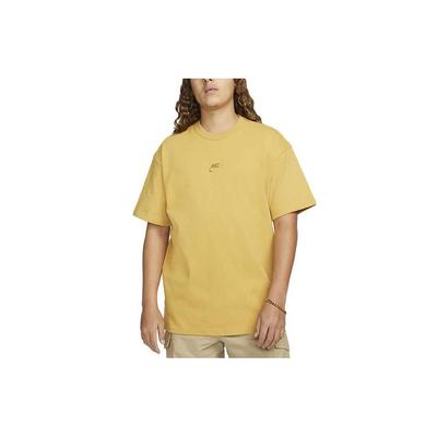 Sporta apģērbs Premium pamata preces Logo T-krekls Vīriešu augšdaļas Dzeltens DO7393-725