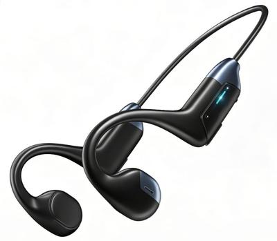 Bluetooth Bone Conduction Earphones (Open Ear Design) - Supports AACSBC, Over-Ear Style, 11 Hours Continuous Use, IPX7 Waterproof, Ultra-Lightweight