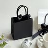 Small Business Accept Art Paper Material Luxury Gift Paper Bag Green Color Bows Handle Custom Paper Bag With Personal Logo Print
