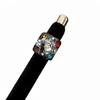 Korean Style High-End Rhinestone Resin Pleated Round Ring - Simple Index Finger Jewelry for Women