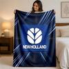 New Holland Print Flannel Blanket Cozy Lightweight Plush Throw Blanket For Bed Sofa Household Use