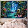 VIKAMA Magic Waterfall Fantasy Forest Tapestry Wall Decoration Bedroom Living Room Meditation Space Decoration
