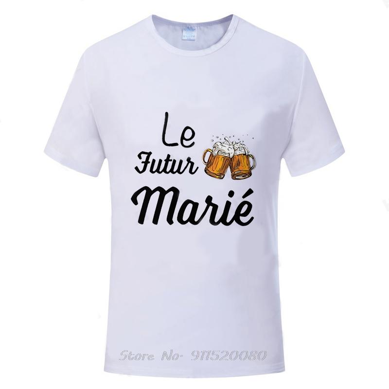 French Evg Team Married Tops Single Farewell Bachelor Oversized Tshirt Future Groom Cotton Tshirt Fashion Beer Unisex Tops Tees