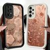 Beautiful Rose Gold Art Soft Phone Case for Samsung Galaxy A17 A16 A26 A36 A56 A15 A25 A35 A55 A14 A24 A34 A54 A13 A23 A33 A53 A