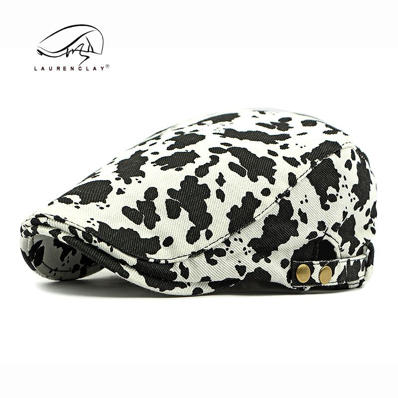 Fashion Personality Leopard Print Beret Female British Retro Forward Hat Casual Painter Hat Anti-cap Tide