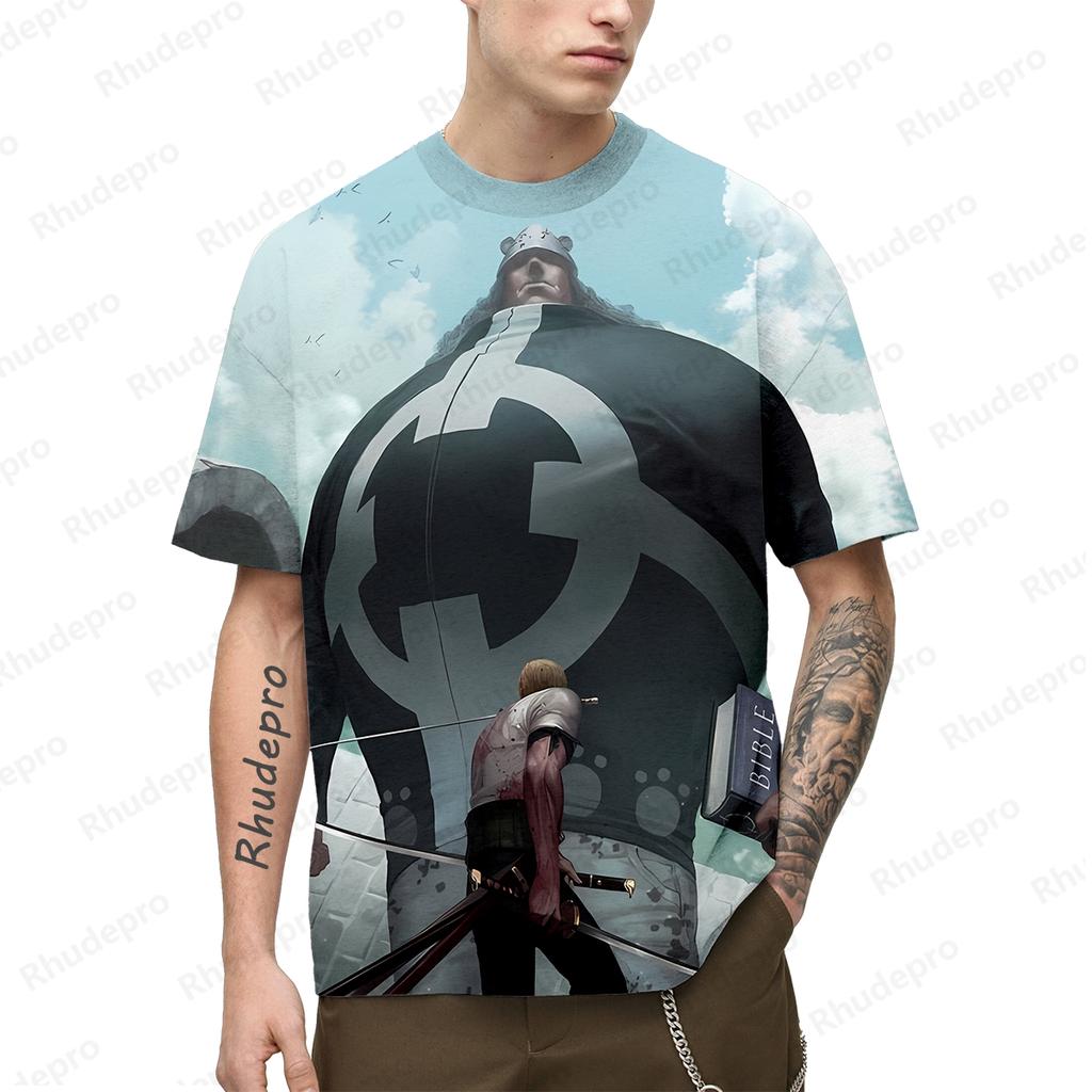 New Men's Anime Monkey D. Luffy 3D Printing Role Play Women's And Children's Street T-shirts Unisex Oversized