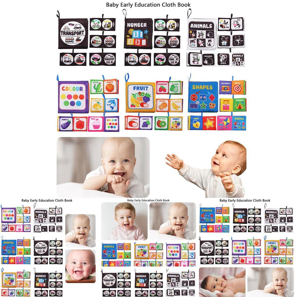 Durable Washable Children's Cloth Book Toy Set For Early Learning And Interactive Play Tear-resistant And Sound-producing