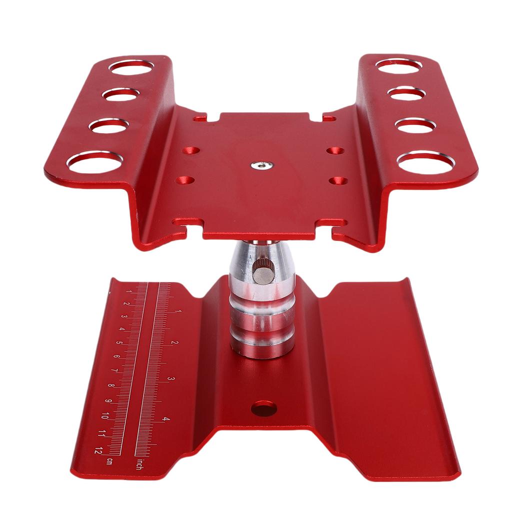 RC Car Work Stand for 1 10 1 8 360 Degree Rotatable Maintenance Workstation Repair Table Red